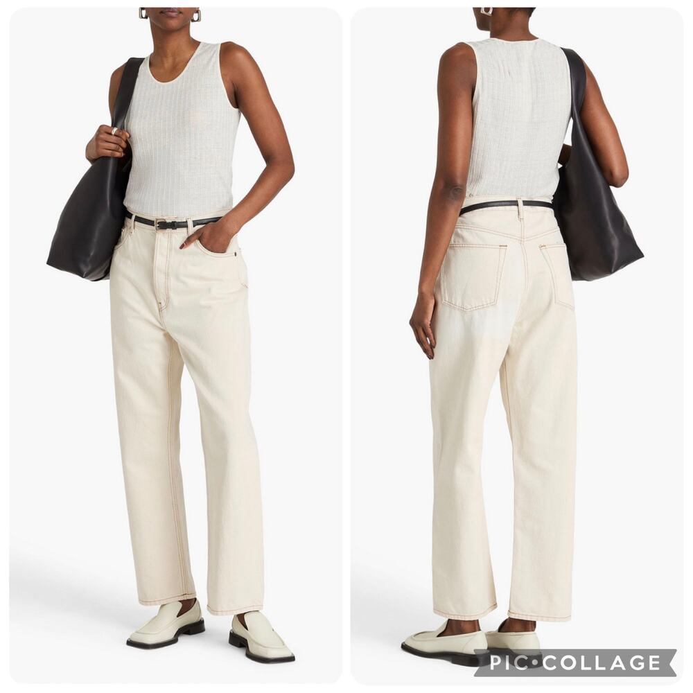 NWT RE/DONE 90's Cropped High-Rise Tapered Ballon Jeans Minimalist Size 32